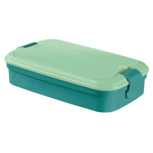 Food bowl rectangle with cutlery 1,4L Lunch&amp;Go blue