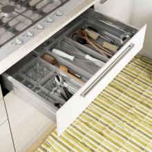 Коробка Sistemo Organizer 6 15 x 15 x 5 см прозрачная/светло-серая