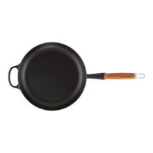 Le Creuset Čuguna panna ar koka rokturi Ø28cm matēti melna 