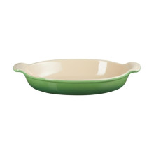 &quot;Le Creuset&quot; ovalus kepimo indas &quot;Heritage&quot; iš akmens masės 28cm / 1,6L bambuko žalia