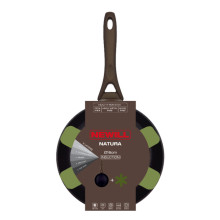 Natura Ø18cm induction brown frying pan with guard