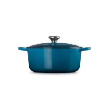 Le Creuset Ketaus puodas apvalus Ø26cm / 5,3L mėlynas