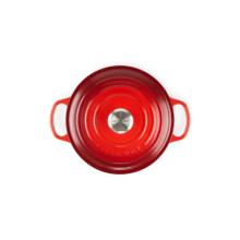 Le Creuset Чугунная кастрюля круглая Ø26см / 5,3л красная