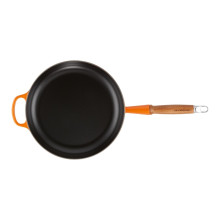 Le Creuset Cast iron pan with wooden handle Ø28cm orange