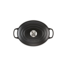 Le Creuset Ketaus puodas ovalus 27cm / 4,1L matinės juodos spalvos