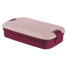 Food bowl rectangle with cutlery 1,4L Lunch&amp;Go purple