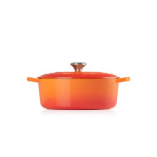 Le Creuset Чугунная кастрюля овальная 31 см / 6,3 л оранжевая 