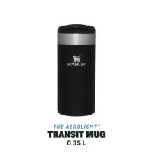 Termokrūze The AeroLight Transit Mug 0,35 L melna