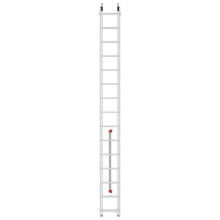 Kāpnes S80 ProfiStep duo / alumīnija / 2x15 pakāpieni