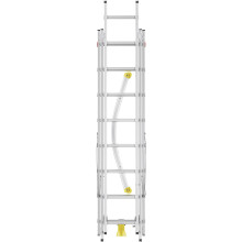 Combination stairs HobbyLOT / aluminium / 2x8+1x9 steps