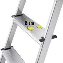 Kāpnes mājsaimniecības L60 StandardLine / alumīnija / 5 pakāpieni