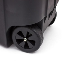 Wheeled bin 110L black/yellow