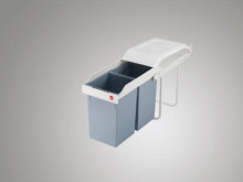 Recessed waste bin Multi-Box duo L / 2x14L / white