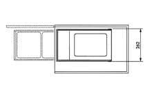 Recessed waste bin Multi-Box duo L / 2x14L / white