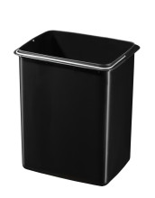 Waste sorting bin with pedal Öko duo Plus L / 17+9L / black