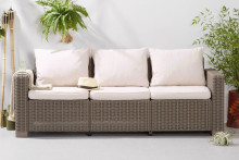 Trivietė sodo sofa California 3 Seater Sofa, smėlio spalvos