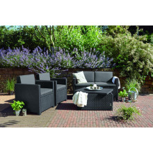 Garden furniture set Monaco Set with table/storage box grey 