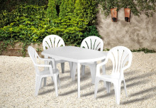 Garden table Elise white