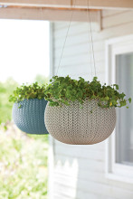 Flowerpot Cozy S With Hanging Set beige