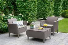 Garden furniture set Salemo Balcony Set beige