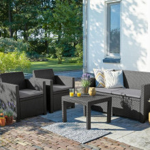 Garden furniture set Alabama Set grey