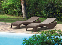 Atlantic beige sun lounger