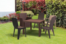 Garden table Melody Quartet brown