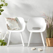 Garden chairs 2 pcs. Akola white 