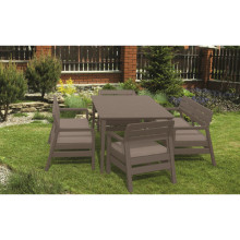 Garden furniture set Delano Set with Lima 160 table beige