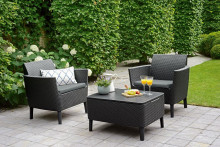 Garden furniture set Salemo Balcony Set grey