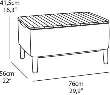 Sodo baldų komplektas &quot;Salemo Balcony Set grey