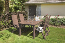 Garden table Futura brown