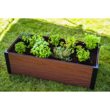 Rectangular flower bed Maple Trough 106x52x32cm brown