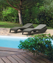 Atlantic sun lounger grey