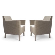 Garden chairs 2pcs. Salemo Duo beige