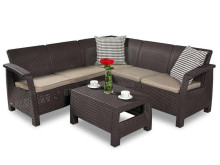 Garden furniture set Corfu Relax Set brown