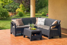 Garden furniture set Corfu Relax Set brown