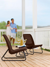 Dārza mēbeļu komplekts Rio Patio Set brūns