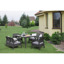 Garden furniture set Delano Set with Lima 160 table grey