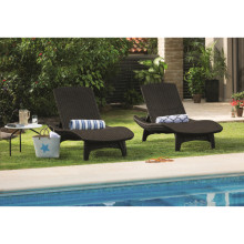 Sun lounger set 2 pieces + table Pacific beige