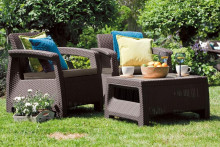 Garden furniture set Corfu Weekend brown