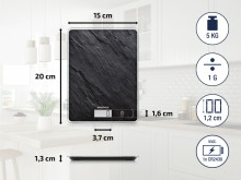 Page Compact 300 Slate electronic kitchen scales