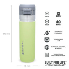 Thermo Bottle The Quick Flip Water Bottle Go 0,71L, lemon yellow