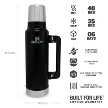 Termoss The Legendary Classic Bottle 1,4L mat black