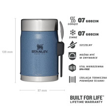 Food thermos The Legendary Classic 0,4L light blue