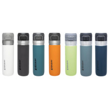 The Quick Flip Water Bottle Go 1,06L blue-grey