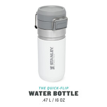 The Quick Flip Water Bottle Go 0,47L, white