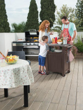 Grill table Unity 105L grey