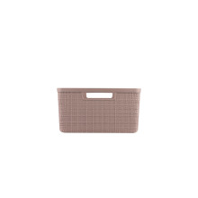 Basket Jute M 12L 36x28x15cm pink