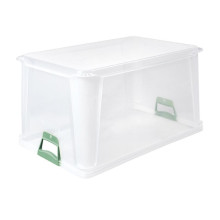 &quot;Eurobox&quot; dėžė su minkštomis rankenomis Luis 59x39x32cm 64L skaidri